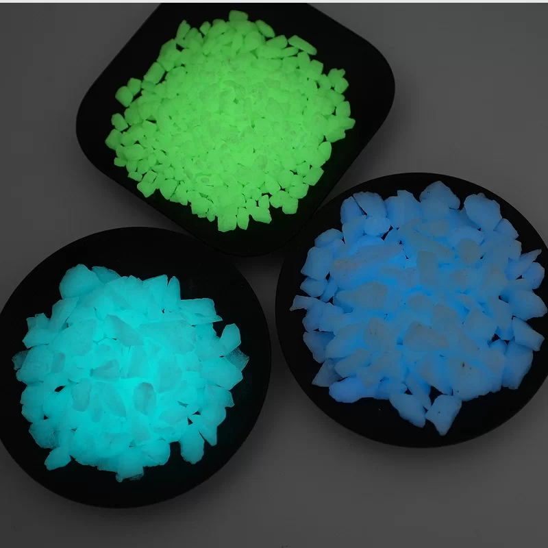 Пол из искусственного цветного светящегося камня